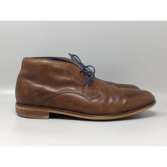 Cole Haan Men\'s Carter Lace Up Leather Brown Chukka Ankle Boots Size 12M C10895 main image 4
